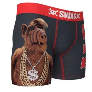 Swag ALF Gangster Boxer Briefs NEW Mens Medium 80's Sitcom